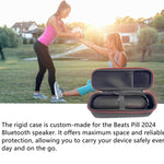 Beats Pill 2024 블루투스 스피커용 하드 쉘 휴대용 보호 수납 케이스, Beats Pill 2024용