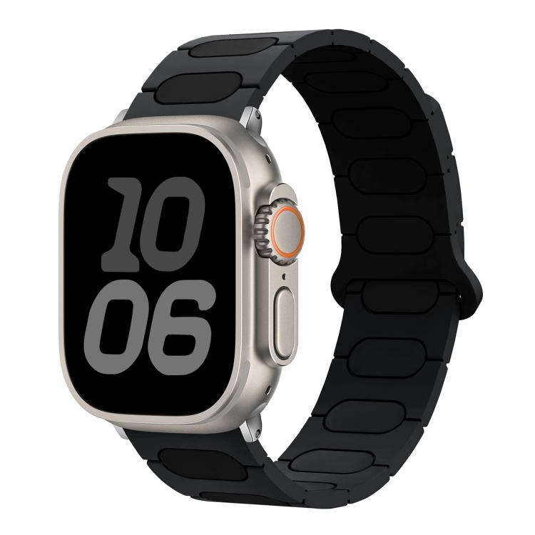 타원형 자석 실리콘 시계 밴드, 애플 워치 46mm / 49mm / 45mm / 44mm용, 애플 워치 42mm / 41mm / 40mm / 38mm용