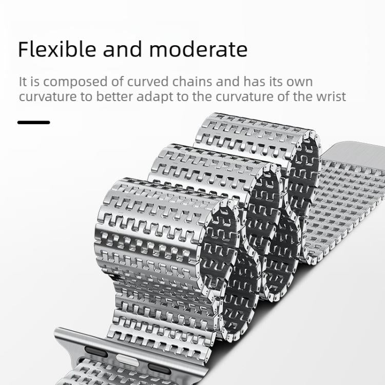 Pin-Chain Milanese Magnetic Watch Band, For Apple Watch 46mm / 49mm / 45mm / 44mm, For Apple Watch 42mm / 41mm / 40mm / 38mm