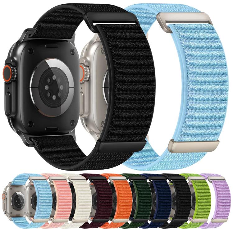2단계 산 무늬 후크 앤 루프 패스너 나일론 시계 밴드, 애플 워치 46mm / 49mm / 45mm / 44mm용, 애플 워치 42mm / 41mm / 40mm / 38mm용
