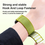 2단계 산 무늬 후크 앤 루프 패스너 나일론 시계 밴드, 애플 워치 46mm / 49mm / 45mm / 44mm용, 애플 워치 42mm / 41mm / 40mm / 38mm용