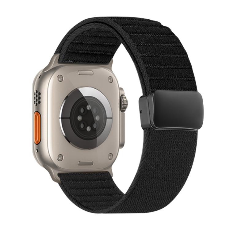 자석 버클 물결 무늬 나일론 시계 밴드, 애플 워치 46mm / 49mm / 45mm / 44mm용, 애플 워치 42mm / 41mm / 40mm / 38mm용