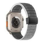 자석 버클 물결 무늬 나일론 시계 밴드, 애플 워치 46mm / 49mm / 45mm / 44mm용, 애플 워치 42mm / 41mm / 40mm / 38mm용