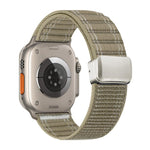 자석 버클 물결 무늬 나일론 시계 밴드, 애플 워치 46mm / 49mm / 45mm / 44mm용, 애플 워치 42mm / 41mm / 40mm / 38mm용