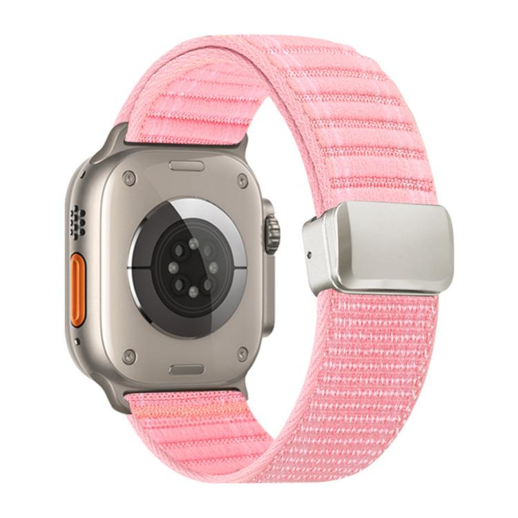 자석 버클 물결 무늬 나일론 시계 밴드, 애플 워치 46mm / 49mm / 45mm / 44mm용, 애플 워치 42mm / 41mm / 40mm / 38mm용