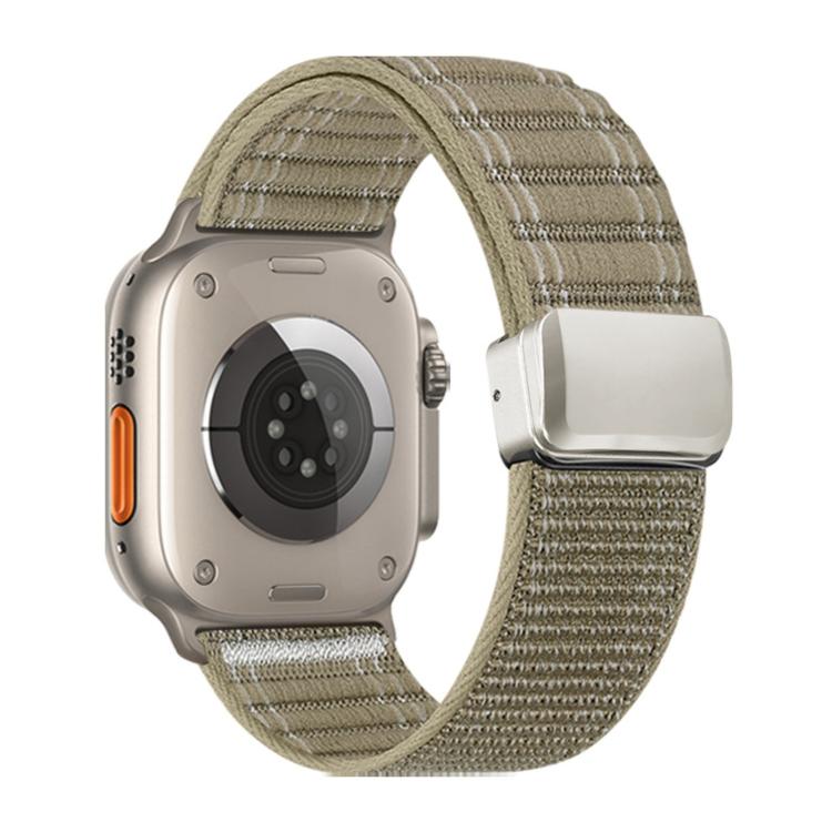 자석 버클 물결 무늬 나일론 시계 밴드, 애플 워치 46mm / 49mm / 45mm / 44mm용, 애플 워치 42mm / 41mm / 40mm / 38mm용