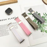 자석 버클 물결 무늬 나일론 시계 밴드, 애플 워치 46mm / 49mm / 45mm / 44mm용, 애플 워치 42mm / 41mm / 40mm / 38mm용
