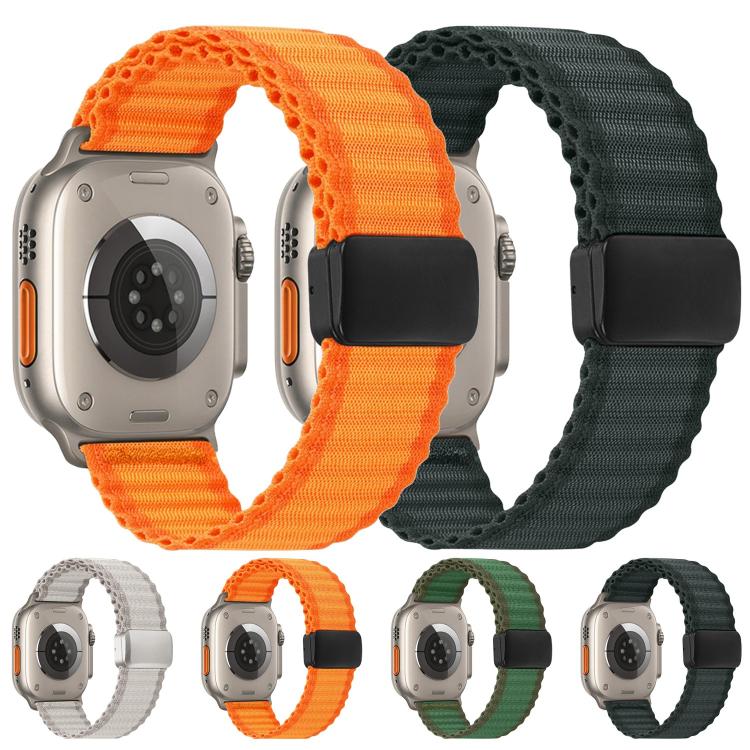 오프로드 자석 버클 꼬임 나일론 루프 시계 밴드, 애플 워치 46mm / 49mm / 45mm / 44mm용, 애플 워치 42mm / 41mm / 40mm / 38mm용