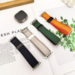 오프로드 자석 버클 꼬임 나일론 루프 시계 밴드, 애플 워치 46mm / 49mm / 45mm / 44mm용, 애플 워치 42mm / 41mm / 40mm / 38mm용