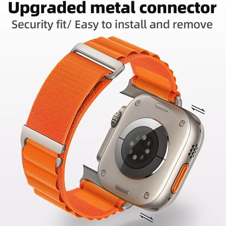 C 버클 2단계 고산 루프 나일론 시계 밴드, 애플 워치 46mm / 49mm / 45mm / 44mm용, 애플 워치 42mm / 41mm / 40mm / 38mm용