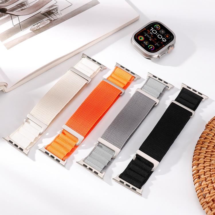 C 버클 2단계 고산 루프 나일론 시계 밴드, 애플 워치 46mm / 49mm / 45mm / 44mm용, 애플 워치 42mm / 41mm / 40mm / 38mm용