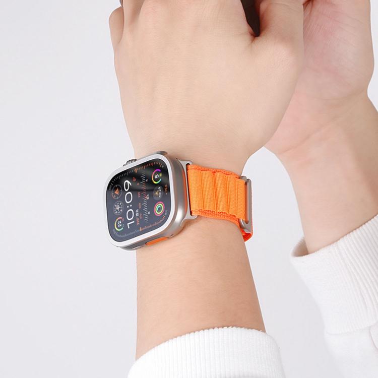 C 버클 2단계 고산 루프 나일론 시계 밴드, 애플 워치 46mm / 49mm / 45mm / 44mm용, 애플 워치 42mm / 41mm / 40mm / 38mm용