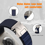패러슈트 버클 하이 마운틴 나일론 루프 시계줄, 애플 워치 46mm / 49mm / 45mm / 44mm용, 애플 워치 42mm / 41mm / 40mm / 38mm용