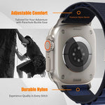 패러슈트 버클 하이 마운틴 나일론 루프 시계줄, 애플 워치 46mm / 49mm / 45mm / 44mm용, 애플 워치 42mm / 41mm / 40mm / 38mm용