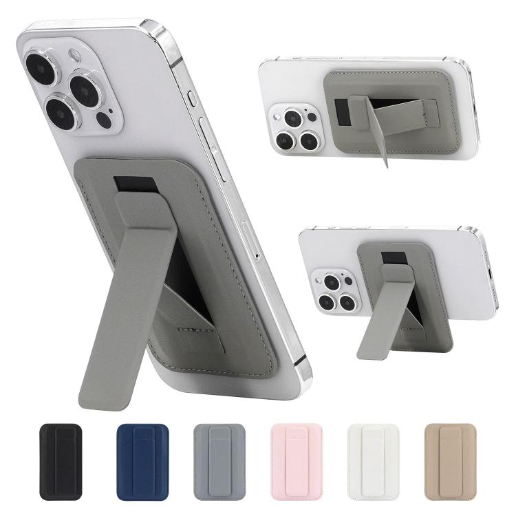 Ultra-Slim Magnetic Vegan Leather Card Bag with Stand