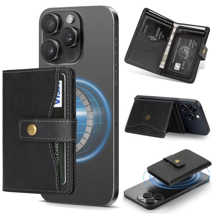 Bond Wallet Ring Magnetic Leather Card Holder