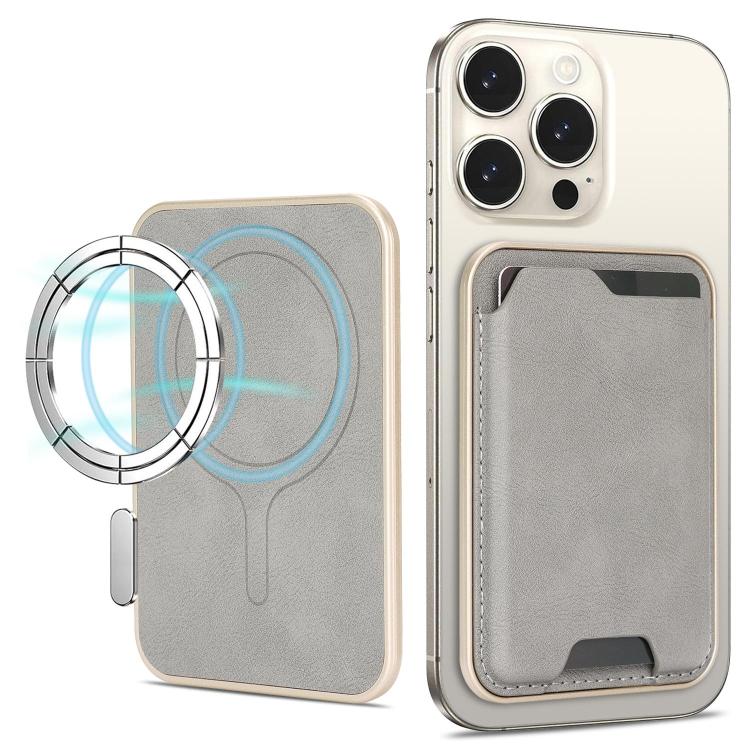 Ultra-Thin Gold-Edged Magnetic Vegan Leather Card Bag