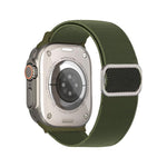 대각선 줄무늬 D링 버클 나일론 탄성 시계 밴드, 애플 워치 46mm / 49mm / 45mm / 44mm용, 애플 워치 42mm / 41mm / 40mm / 38mm용