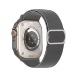 대각선 줄무늬 D링 버클 나일론 탄성 시계 밴드, 애플 워치 46mm / 49mm / 45mm / 44mm용, 애플 워치 42mm / 41mm / 40mm / 38mm용