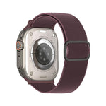 대각선 줄무늬 D링 버클 나일론 탄성 시계 밴드, 애플 워치 46mm / 49mm / 45mm / 44mm용, 애플 워치 42mm / 41mm / 40mm / 38mm용