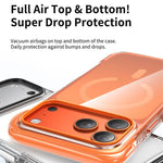 진공 밀봉 투명 에어백 자석 아크릴 폰 케이스, iPhone 17 Pro Max용, iPhone 17 Pro용, iPhone 17용