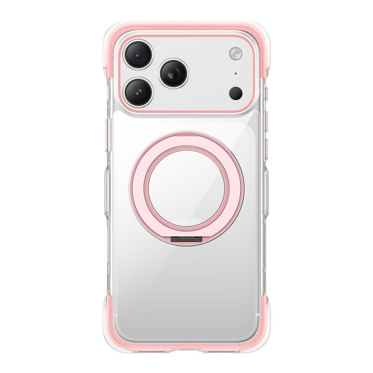 진공 밀봉 투명 에어백 자석 회전 홀더 아크릴 폰 케이스, iPhone 17 Pro Max용, iPhone 17 Pro용, iPhone 17용