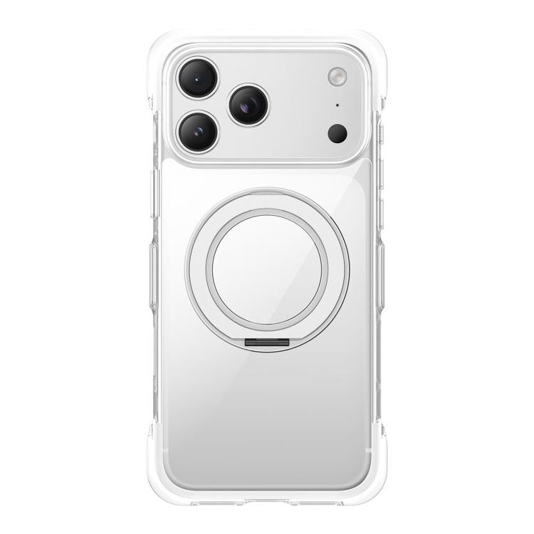 진공 밀봉 투명 에어백 자석 회전 홀더 아크릴 폰 케이스, iPhone 17 Pro Max용, iPhone 17 Pro용, iPhone 17용