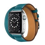 애플 워치 3 / 2 / 1 세대 42mm 범용 가죽 더블 루프 스트랩