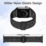 글리터 탄력 나일론 시계 밴드, 애플 워치 49mm / 46mm / 45mm / 44mm용, 애플 워치 42mm / 41mm / 40mm / 38mm용