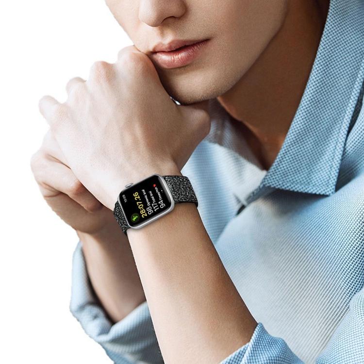글리터 탄력 나일론 시계 밴드, 애플 워치 49mm / 46mm / 45mm / 44mm용, 애플 워치 42mm / 41mm / 40mm / 38mm용