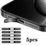 5개 세트 고밀도 금속 통합 스피커 먼지 커버, iPhone 17용