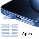 5개 세트 고밀도 금속 통합 스피커 먼지 커버, iPhone 17용