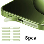 5개 세트 고밀도 금속 통합 스피커 먼지 커버, iPhone 17용