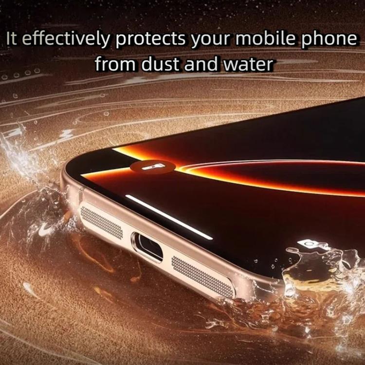 5개 세트 고밀도 금속 통합 스피커 먼지 커버, iPhone 17용