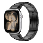 다면 고무 인레이 스테인리스 스틸 시계 밴드, 애플 워치 46mm / 49mm / 45mm / 44mm용, 애플 워치 42mm / 41mm / 40mm / 38mm용