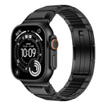 다면 고무 인레이 스테인리스 스틸 시계 밴드, 애플 워치 46mm / 49mm / 45mm / 44mm용, 애플 워치 42mm / 41mm / 40mm / 38mm용