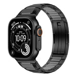 다면 고무 인레이 스테인리스 스틸 시계 밴드, 애플 워치 46mm / 49mm / 45mm / 44mm용, 애플 워치 42mm / 41mm / 40mm / 38mm용