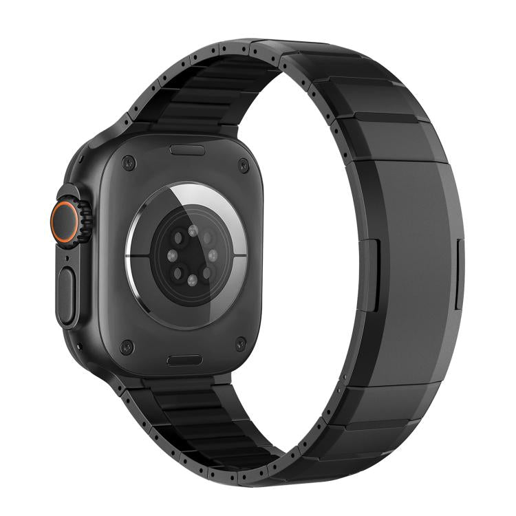 곡선형 투톤 사이드 릴리스 스테인리스 스틸 시계 밴드, 애플 워치 49mm / 46mm / 45mm / 44mm용, 애플 워치 42mm / 41mm / 40mm / 38mm용