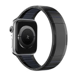 곡선형 투톤 사이드 릴리스 스테인리스 스틸 시계 밴드, 애플 워치 49mm / 46mm / 45mm / 44mm용, 애플 워치 42mm / 41mm / 40mm / 38mm용