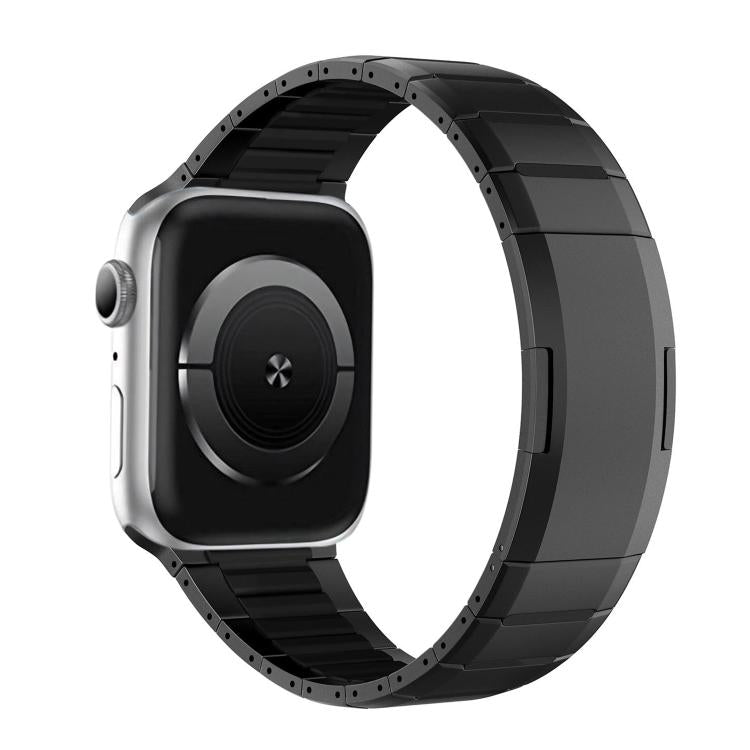 곡선형 투톤 사이드 릴리스 스테인리스 스틸 시계 밴드, 애플 워치 49mm / 46mm / 45mm / 44mm용, 애플 워치 42mm / 41mm / 40mm / 38mm용