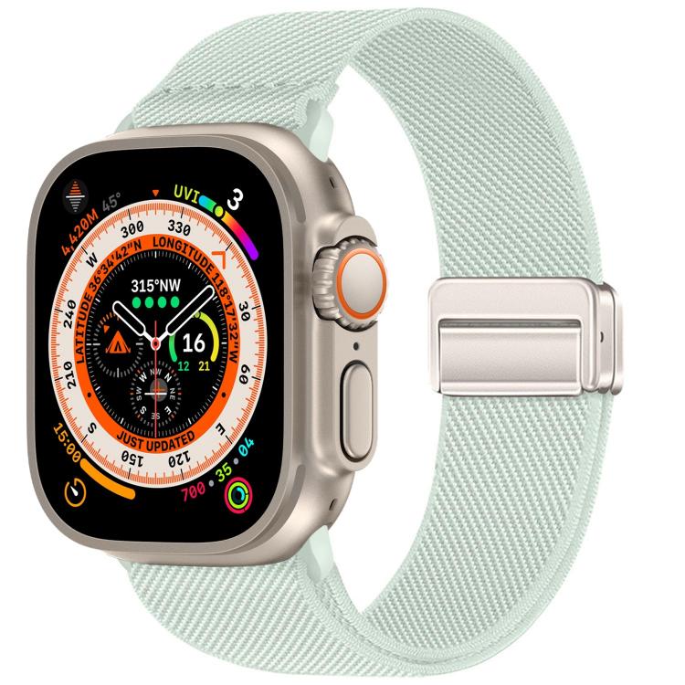 더블 마그네틱 버클 탄성 나일론 시계 밴드, 애플 워치 49mm / 46mm / 45mm / 44mm용, 애플 워치 42mm / 41mm / 40mm / 38mm용