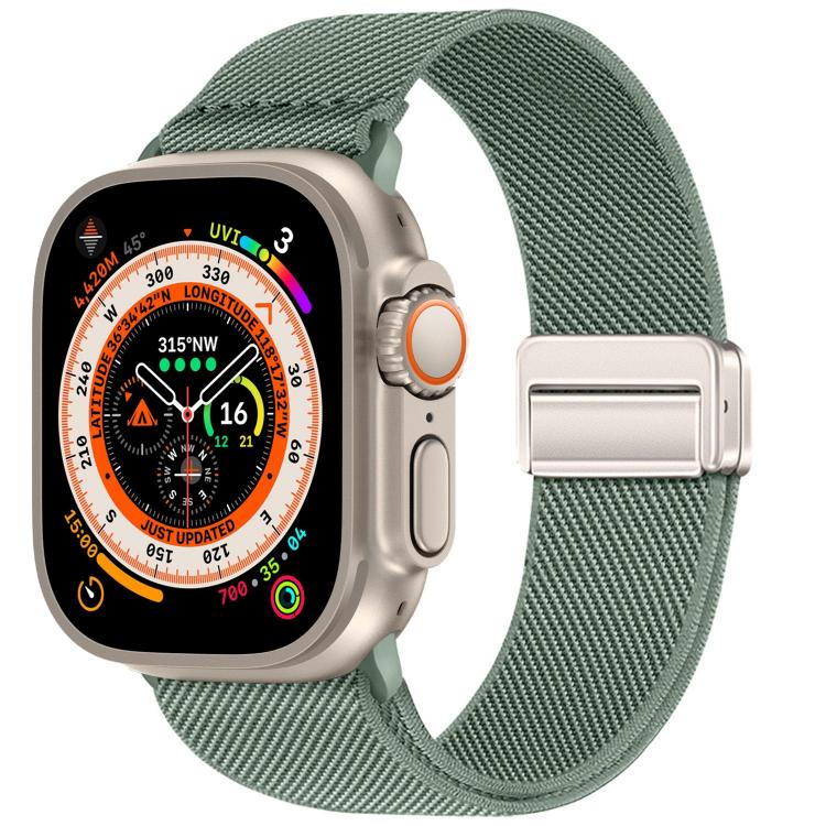 더블 마그네틱 버클 탄성 나일론 시계 밴드, 애플 워치 49mm / 46mm / 45mm / 44mm용, 애플 워치 42mm / 41mm / 40mm / 38mm용