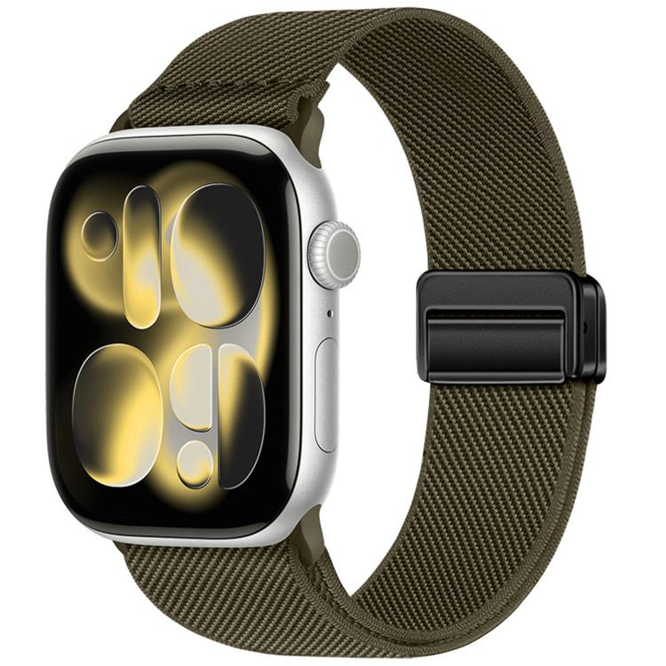 더블 마그네틱 버클 탄성 나일론 시계 밴드, 애플 워치 49mm / 46mm / 45mm / 44mm용, 애플 워치 42mm / 41mm / 40mm / 38mm용