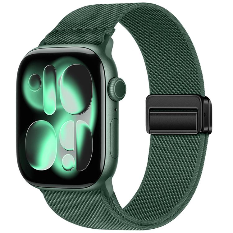 더블 마그네틱 버클 탄성 나일론 시계 밴드, 애플 워치 49mm / 46mm / 45mm / 44mm용, 애플 워치 42mm / 41mm / 40mm / 38mm용