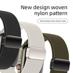 더블 마그네틱 버클 탄성 나일론 시계 밴드, 애플 워치 49mm / 46mm / 45mm / 44mm용, 애플 워치 42mm / 41mm / 40mm / 38mm용
