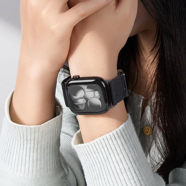 더블 마그네틱 버클 탄성 나일론 시계 밴드, 애플 워치 49mm / 46mm / 45mm / 44mm용, 애플 워치 42mm / 41mm / 40mm / 38mm용