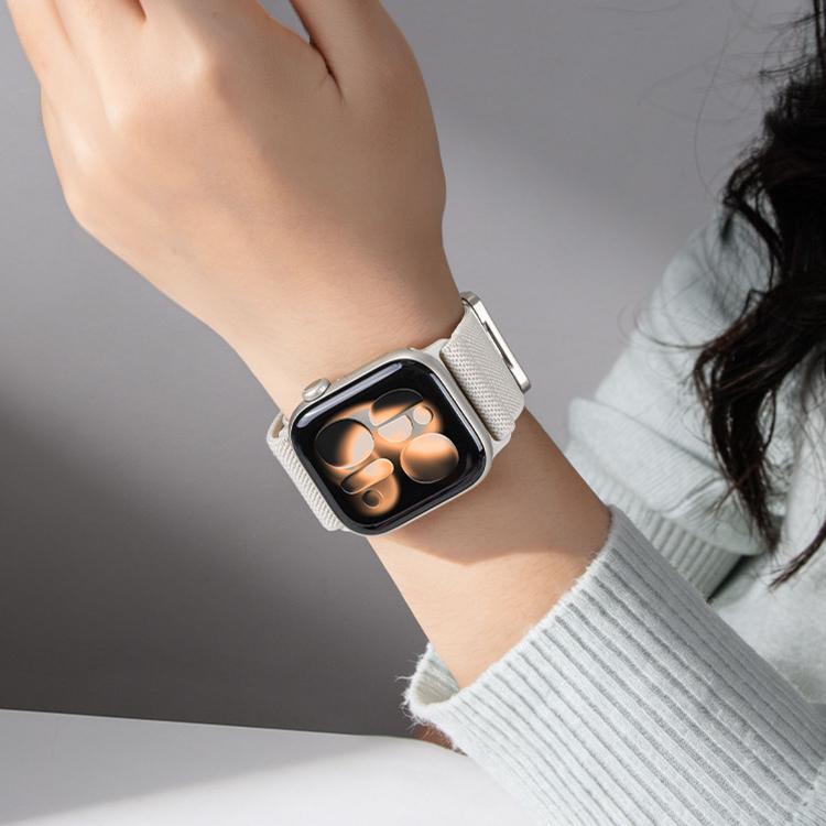 더블 마그네틱 버클 탄성 나일론 시계 밴드, 애플 워치 49mm / 46mm / 45mm / 44mm용, 애플 워치 42mm / 41mm / 40mm / 38mm용