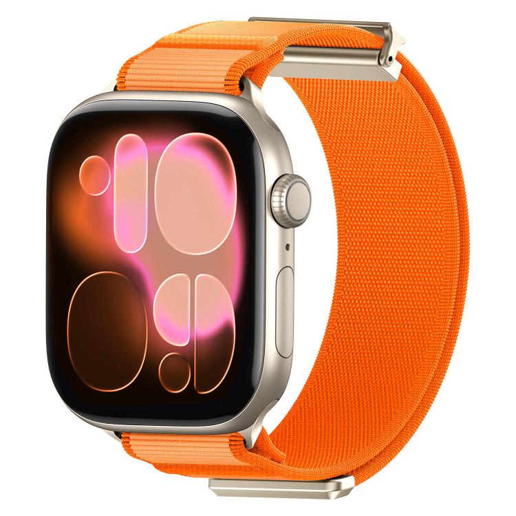 더블 조인트 마그네틱 메탈 팁 나일론 시계 밴드, 애플 워치 49mm / 46mm / 45mm / 44mm용, 애플 워치 42mm / 41mm / 40mm / 38mm용