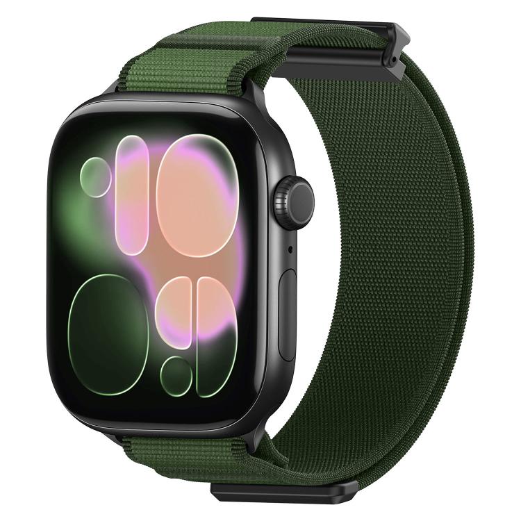 더블 조인트 마그네틱 메탈 팁 나일론 시계 밴드, 애플 워치 49mm / 46mm / 45mm / 44mm용, 애플 워치 42mm / 41mm / 40mm / 38mm용