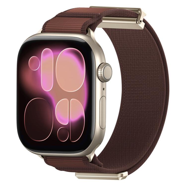 더블 조인트 마그네틱 메탈 팁 나일론 시계 밴드, 애플 워치 49mm / 46mm / 45mm / 44mm용, 애플 워치 42mm / 41mm / 40mm / 38mm용